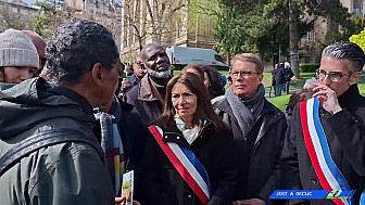 TVLOCALE Paris - Anne Hidalgo aux jardins du Trocadéro