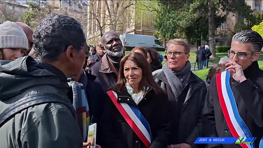 TVLOCALE Paris - Anne Hidalgo aux jardins du Trocadéro